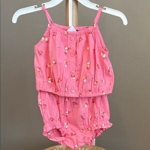 ⭐️⭐️ PICK 5 / $20 Old Navy Baby Girl Pink Floral Baby Outfit 3-6M